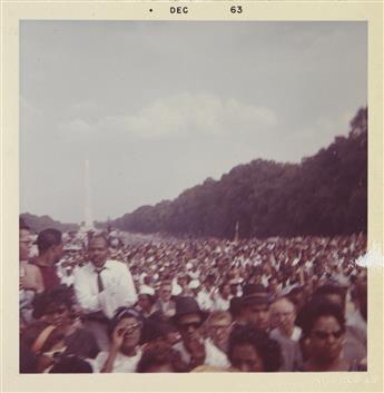 (CIVIL RIGHTS) Group of 3 snapshots of the historic March on Washington.